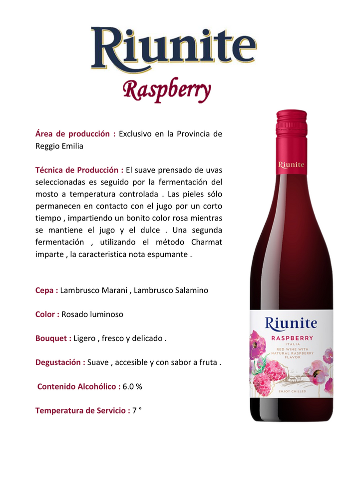 
                  
                    RIUNITE RASPBERRY
                  
                