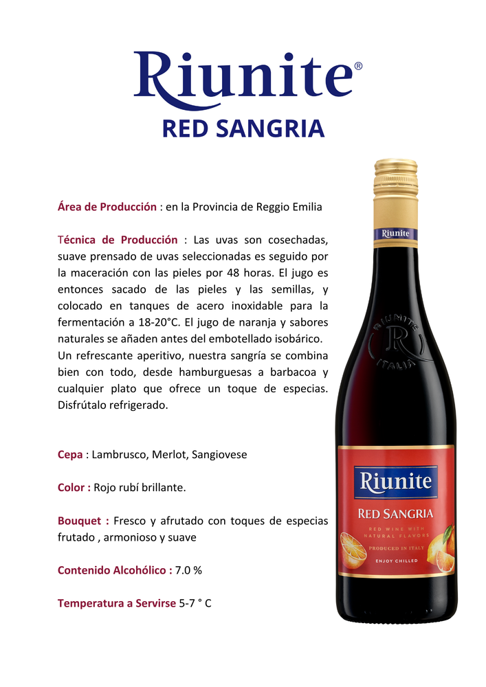 
                  
                    RIUNITE SANGRIA
                  
                