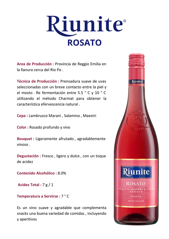 
                  
                    RIUNITE ROSATO
                  
                