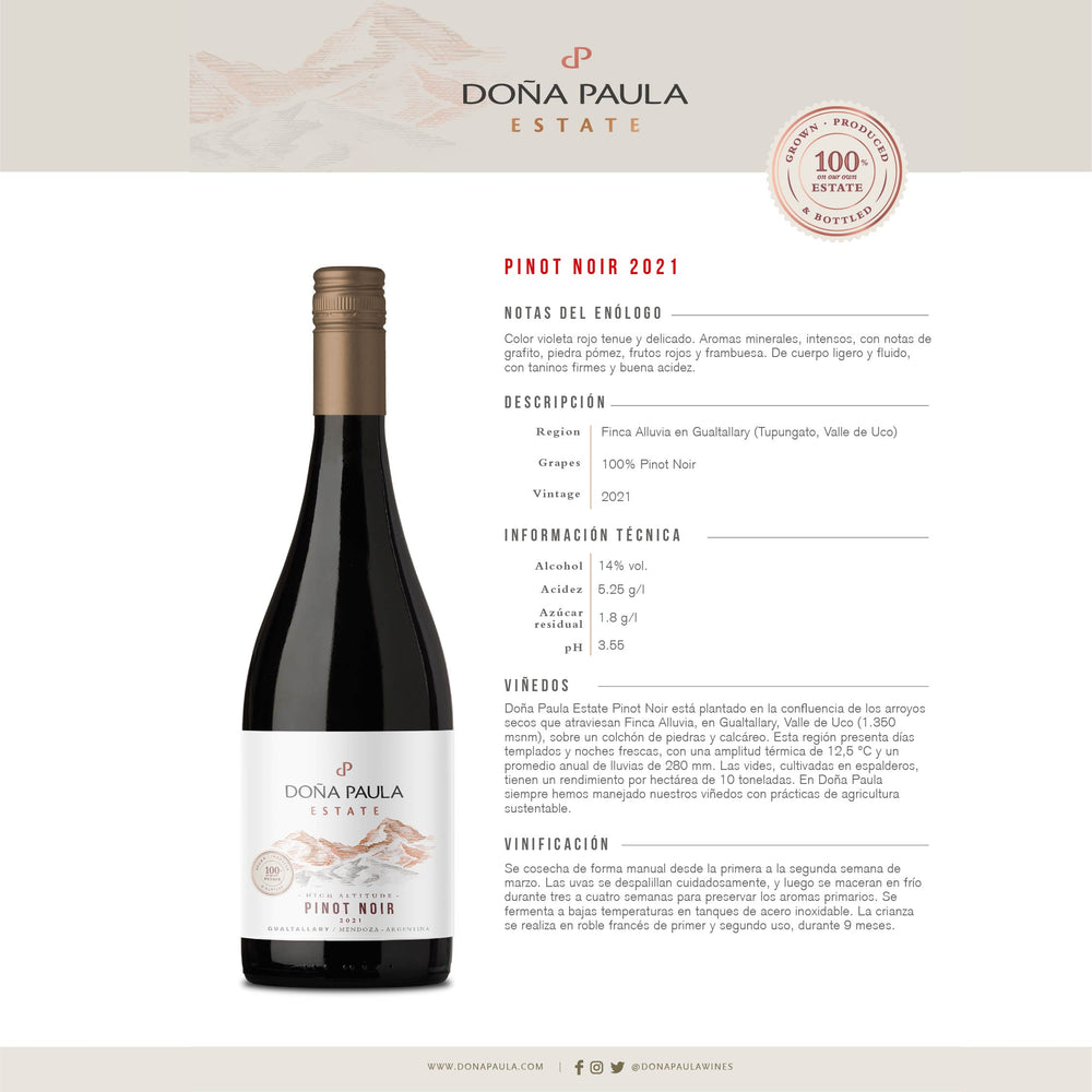 
                  
                    DOÑA PAULA ESTATE PINOT NOIR
                  
                