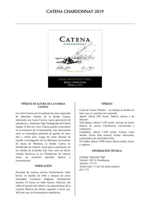 
                  
                    CATENA CHARDONNAY
                  
                