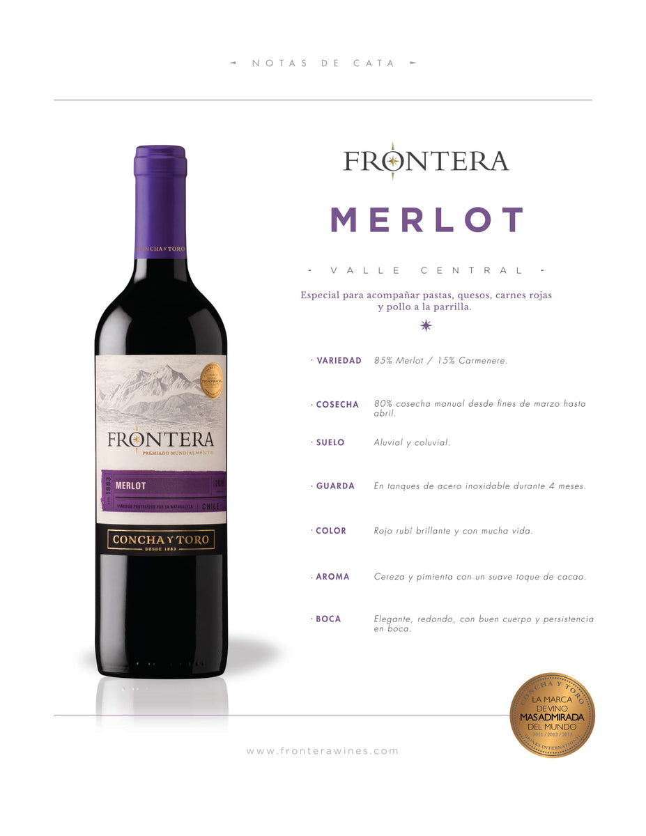 FRONTERA MERLOT – Vinos y Licores HN