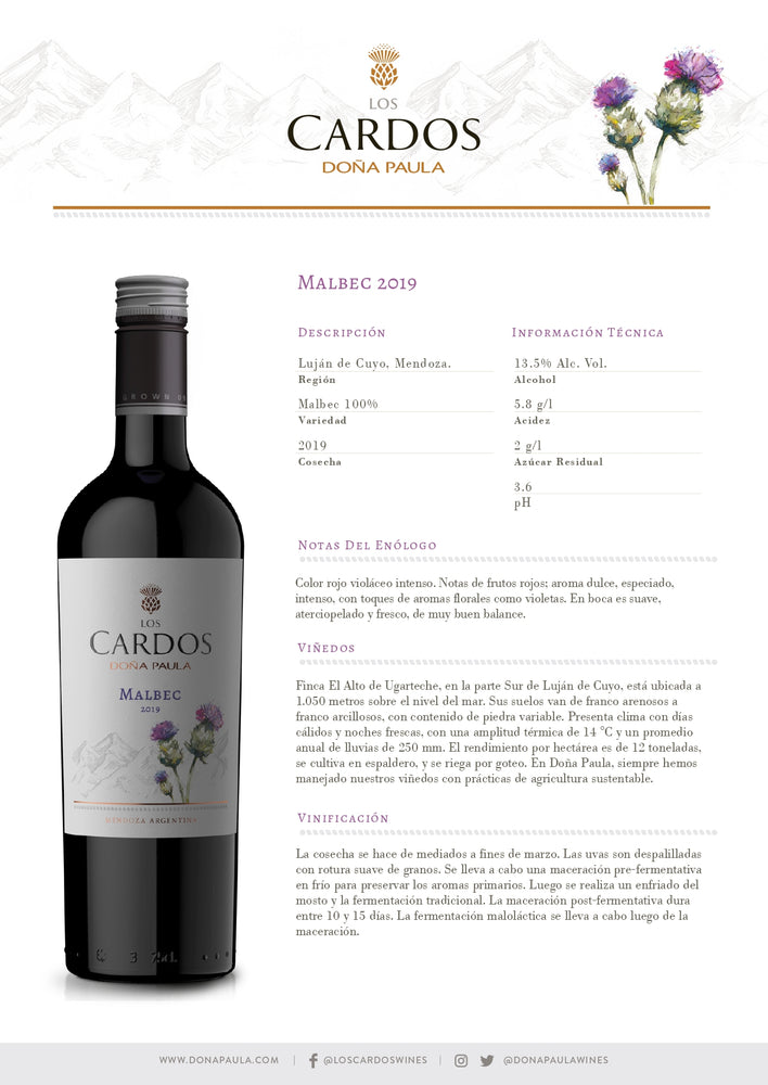 
                  
                    LOS CARDOS MALBEC
                  
                