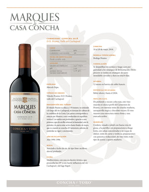 
                  
                    MARQUES CASA CONCHA CARMENERE
                  
                